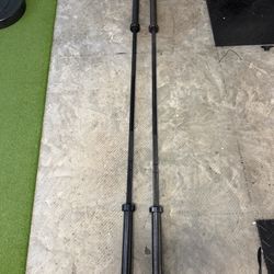 2 weight bars, Rogue & Fringe 