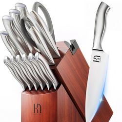 Kitchen Knife 14 Piece Premium Japanese High Carbon Stainless Steel Block Set