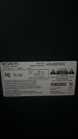 Sony 65 in KD-65X75CH