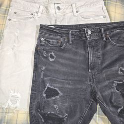 Mens size 33 shorts 4 pairs AE and Empyre