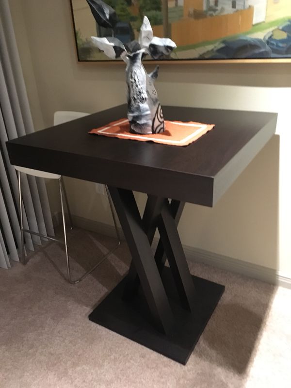 Wood Square High Top Table For In Orlando Fl Offerup Wood Square High Top Table