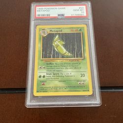 1999 Base Set Metapod Psa 10 Gem Mint 