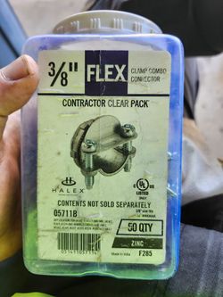 Halex 3/8" Flex Clamp Combo Connector 50-Pack