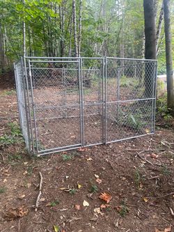 Pet Sentinel 10' × 10' × 6' Chain Link Dog Kennel
