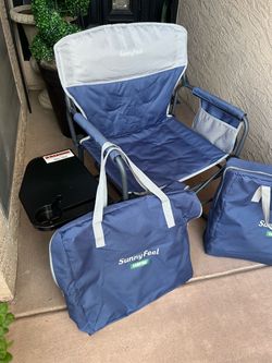New SunnyFeel Folding Camping Chair with Carry Bags