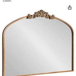 Arched Gold Mirror 