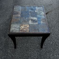 Slate top End Table