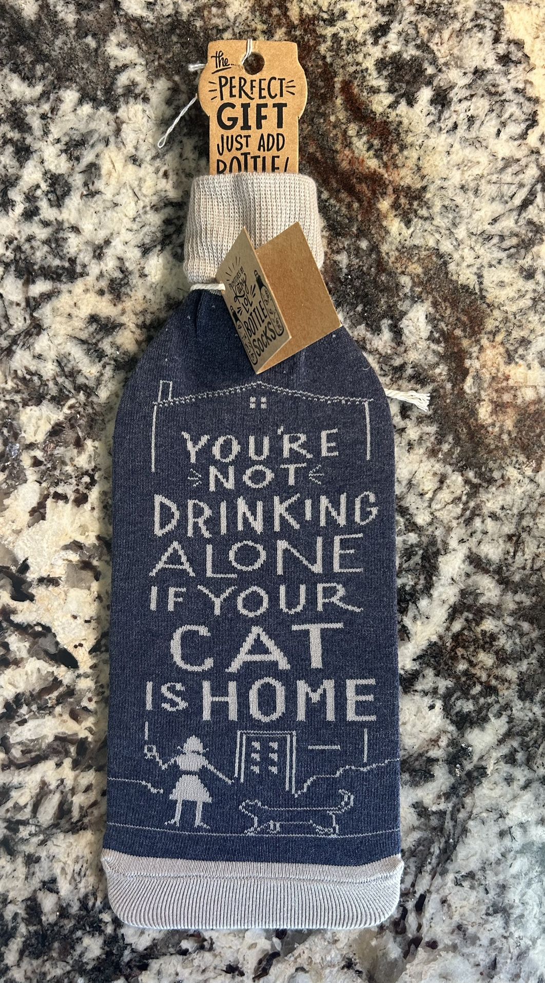 NEW! Wine Bottle Cover - Cat Themed