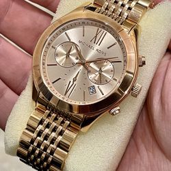 Michael Kors Rose Gold Ladies Watch New