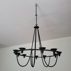 Black Iron Candelabra Chandelier