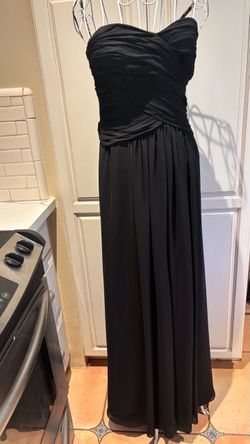 Monique Lhullier Bridesmaids long black dress size 8
