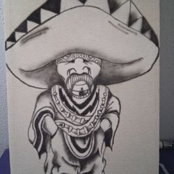 Charro Con Zarape.