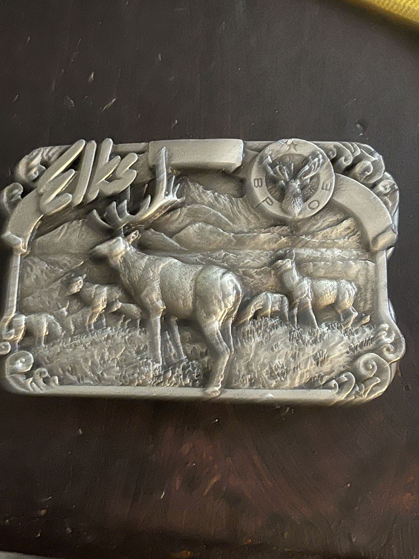 Vintage Elks Lodge Belt Buckle