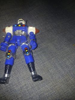 Lightening Turbo Blue Senturion 1997 Bandai Power Rangers Turbo Action Figure