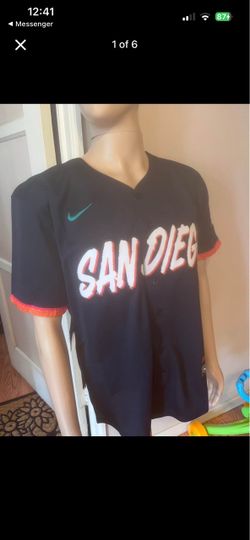 San Diego padres City Connect buttons down baseball jerseys no name size small through Large.