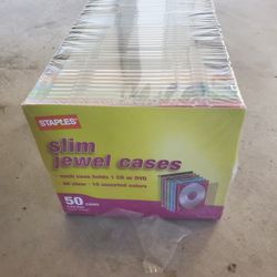 Staple slim jewel cases 50-pack