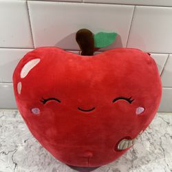 Kellytoy Squishmallow Ressie the Apple “Back to School” 8in Plush Red Pre Owned