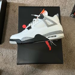 Jordan 4 White Cement 