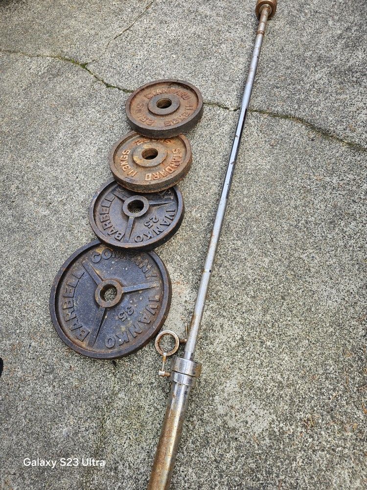 Olympic Weights And Barbell 
