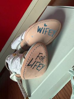 Sophia Webster Rosalind Sandals -Bridal Heels with Wifey For Lifey Soles