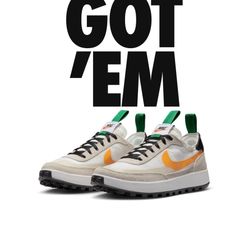 Size 12 MEN - Tom Sachs x NikeCraft General Purpose Shoe Summit White SNKRS