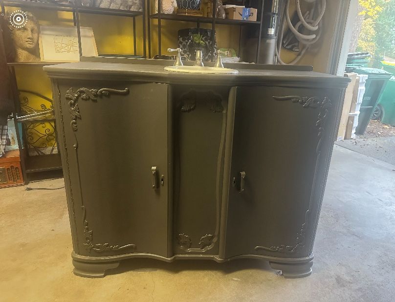 Antique Bath Cabinet
