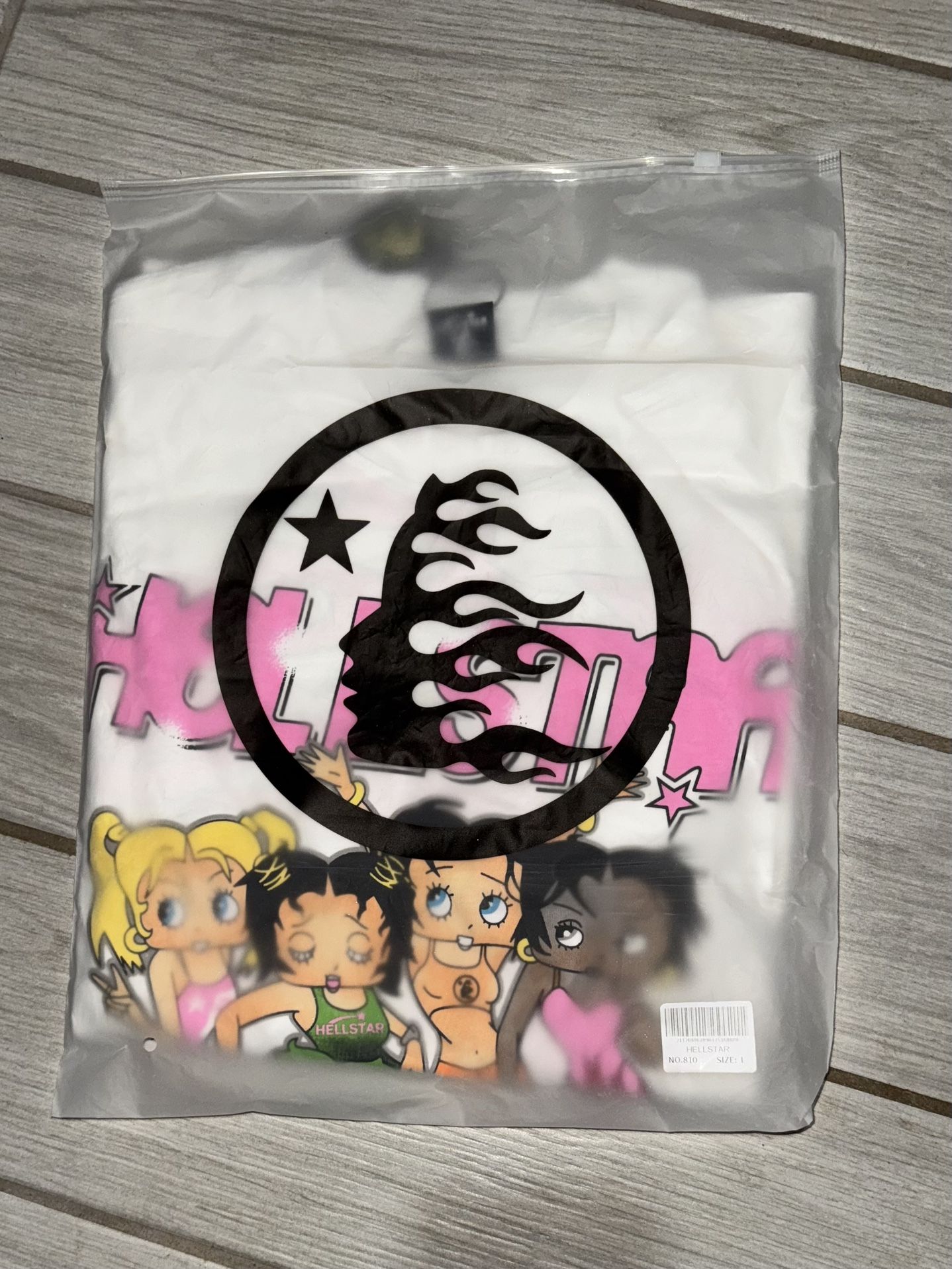 Hellstar x Betty Boop Paradise Girls T-shirt in white
