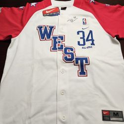 Shaquille O'neal  2004 All Star Baseball Jersey 
