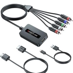 Male Component To HDMI Converter Cable For DVD/STB With Female Component Output To Display On HDTVs, 1080P YPbPr To HDMI Converter