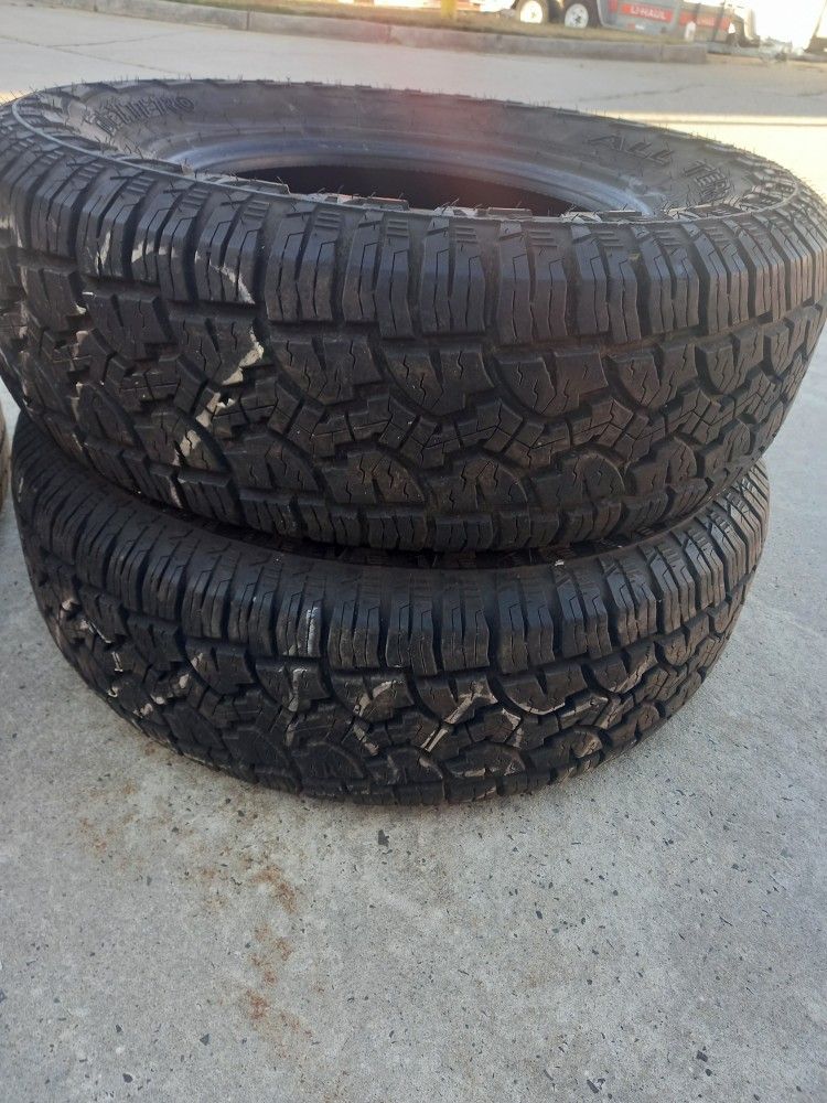 2 DEXTERO 265 70 17 TIRES GREAT SHAPE 