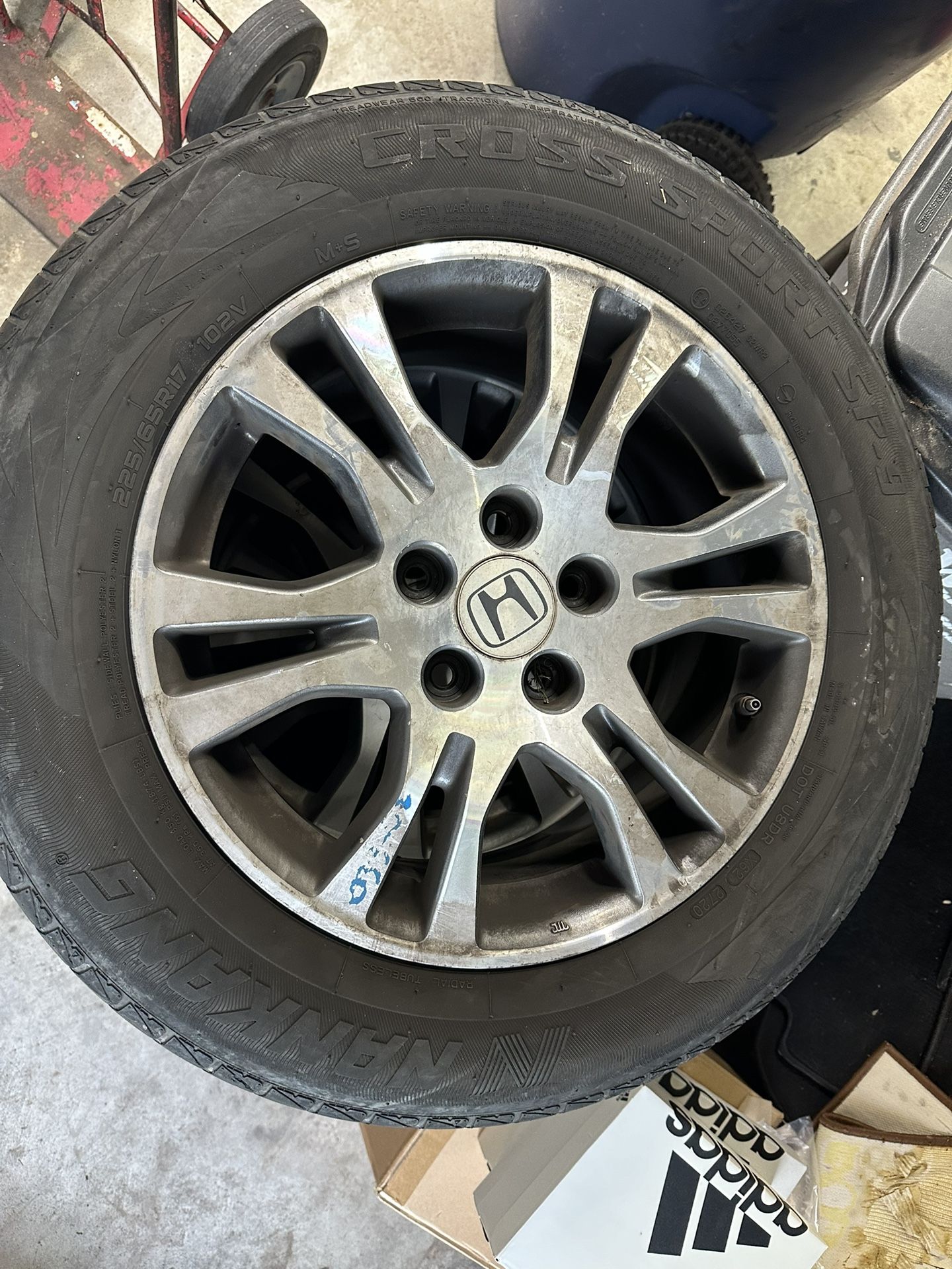 HONDA ODYSSEY 17” WHEELS AND TIRES SET OF 4 225-65-17