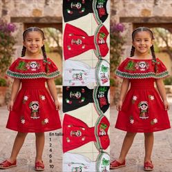 Variedad de Vestidos Méxicanos, Niñas - Variety of Mexican Dresses, Girls
