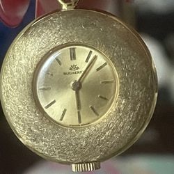 Vintage Bucherer 17 Jewel Pendant Watch- Rare