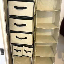 2 Hanging Closet Organizers 