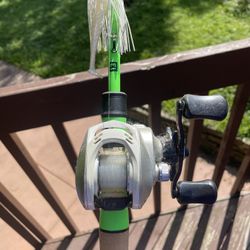 13 Fishing Omen Baitcasting 7-3" MH Rod Okuma 7 Bearing Reel READY TO USE