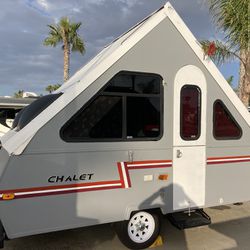 Chalet hard-sided folding camper ready for fun