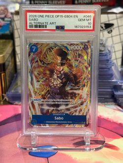 One Piece Sabo Alternate Art PSA 10 OP15-EB04 #046