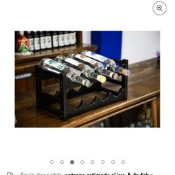 Racket For 8 Bottles Color : Black