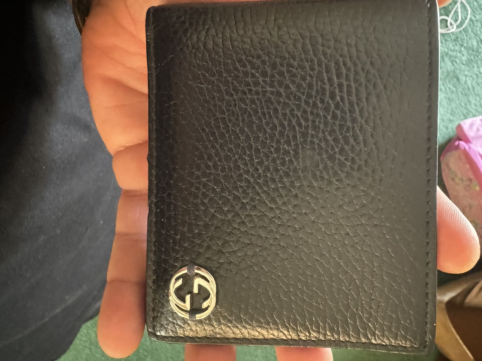 Gucci Black Leather Wallet Authentic 
