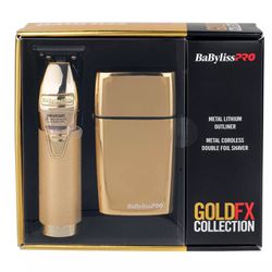 BaByliss PRO GoldFX Outlining 110-220 Volts/50-60 Hz Trimmer & Shaver Combo NEW
