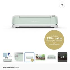 Cricut Explore Air 2 Mint Cutting Machine & Heat vinyl Presser Used $100