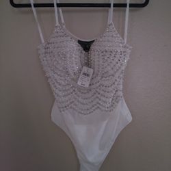 Brand New With Tag Windsor Size Large Jeweled Bodysuit
