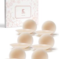 Nipple Covers for Women, Reusable Adhesive Silicone Bra Pasties for Bikini Swim,Strapless Dress