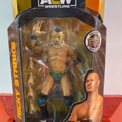 AEW Ricky Starks Unrivaled Series 9 Action Figure with Upper Deck Card NEW