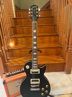 Epiphone Traditonal Pro IV Les Paul w/ Orange Crush 12 Amp