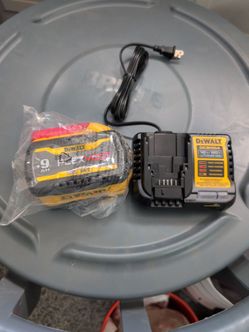 9ah DeWalt 20v/60v battery and charger