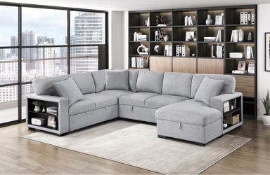 Sectional pull out sofa