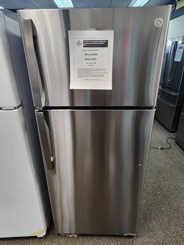 17.5 Cu. Ft. Top Freezer Refrigerator in Fingerprint Resistant Stainless Steel