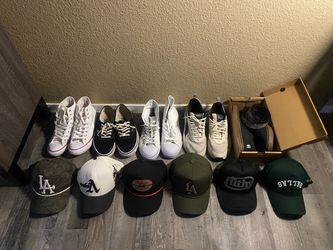 Shoes / hats / Mens clothing lot! 89 items 🔥