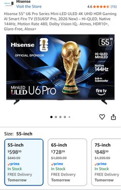 Hisense 55inch New